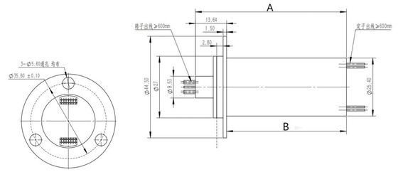Industrial Slip Ring for Power Signal Data Transmission 360 Degree Rotation