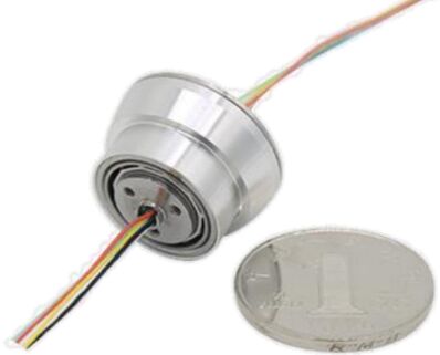 IP68 Waterproof Custom Pancake Mini Slip Ring 8 Circuit Long Life for Rotating Turntable Use