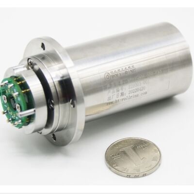 Waterproof IP65 Slip Ring Rotary Connector 500VDC Gold Contact  for Surveillance Camera