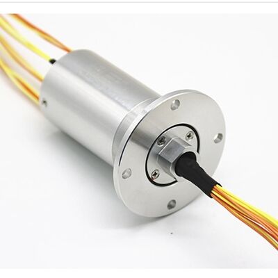 Long Life Satellite Rotary Joint Slip Ring 60 Circuits 15000 RPM Gold Contact Aluminum Alloy