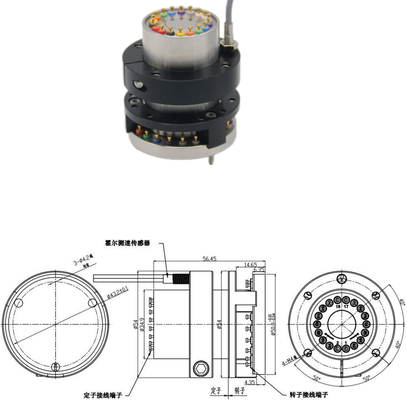  SP035018-A High Speed Slip Ring 18 Circuit 5000 RPM Electrical Slip Ring