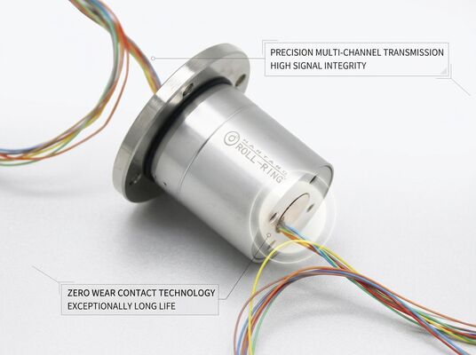 8000 RPM Sealed High Speed Slip Ring IP67 Stainless Steel Housing for Marine Winch Cable Reels